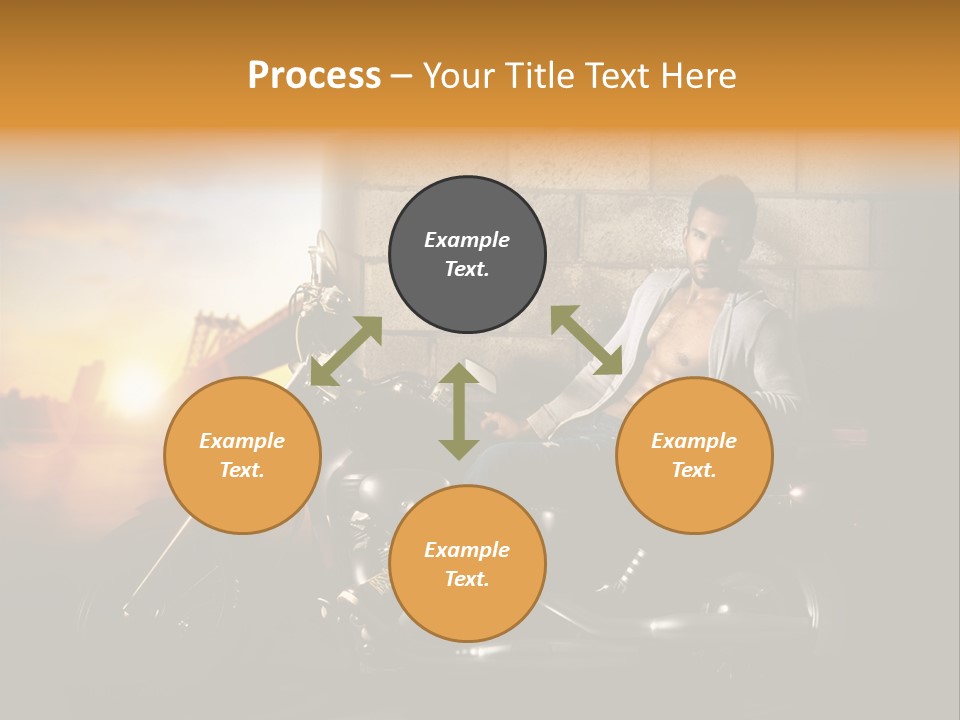 Guy Sun Body PowerPoint Template