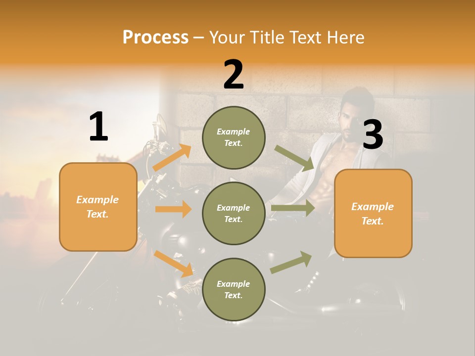 Guy Sun Body PowerPoint Template