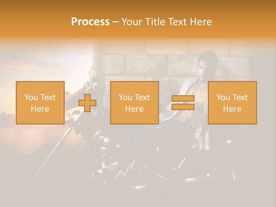 Guy Sun Body PowerPoint Template