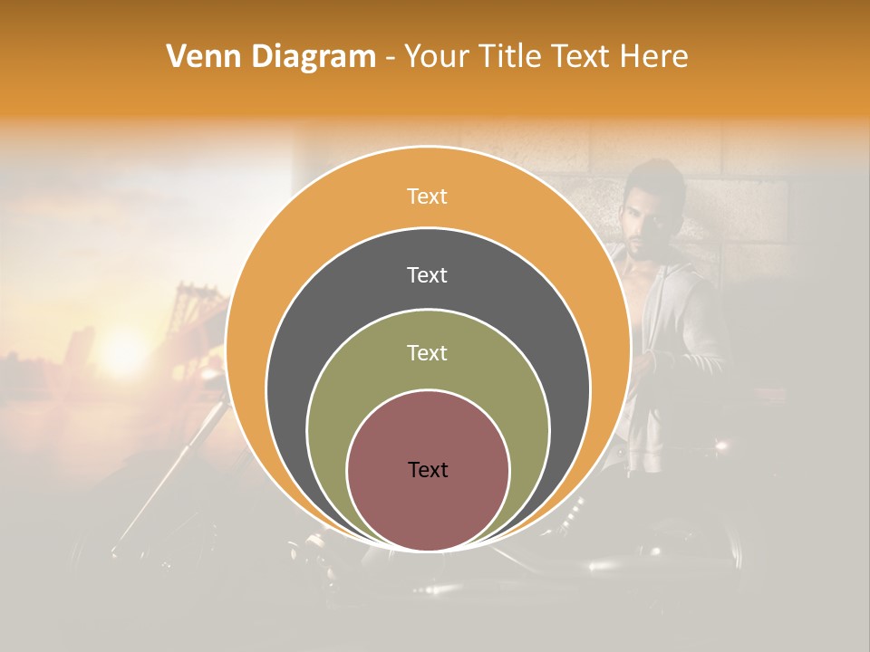 Guy Sun Body PowerPoint Template