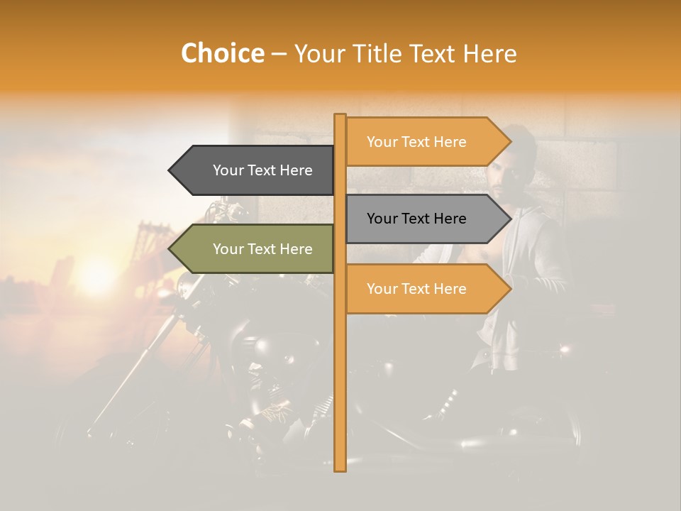 Guy Sun Body PowerPoint Template