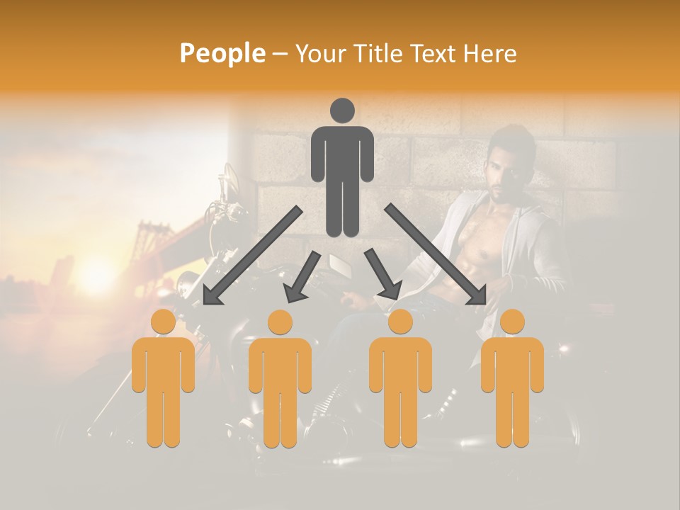 Guy Sun Body PowerPoint Template