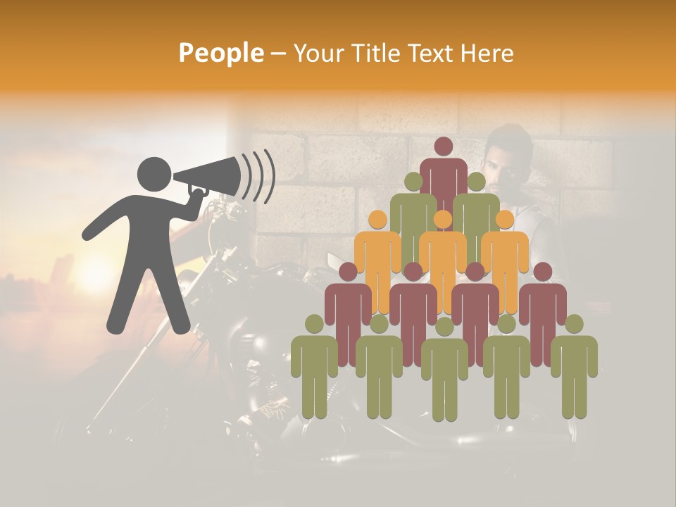 Guy Sun Body PowerPoint Template