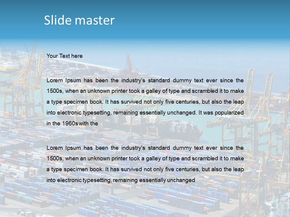 Traffic Loaders Busy PowerPoint Template