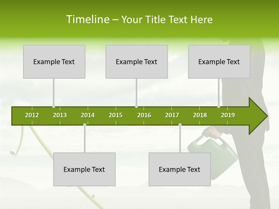 Green Graph Tree PowerPoint Template