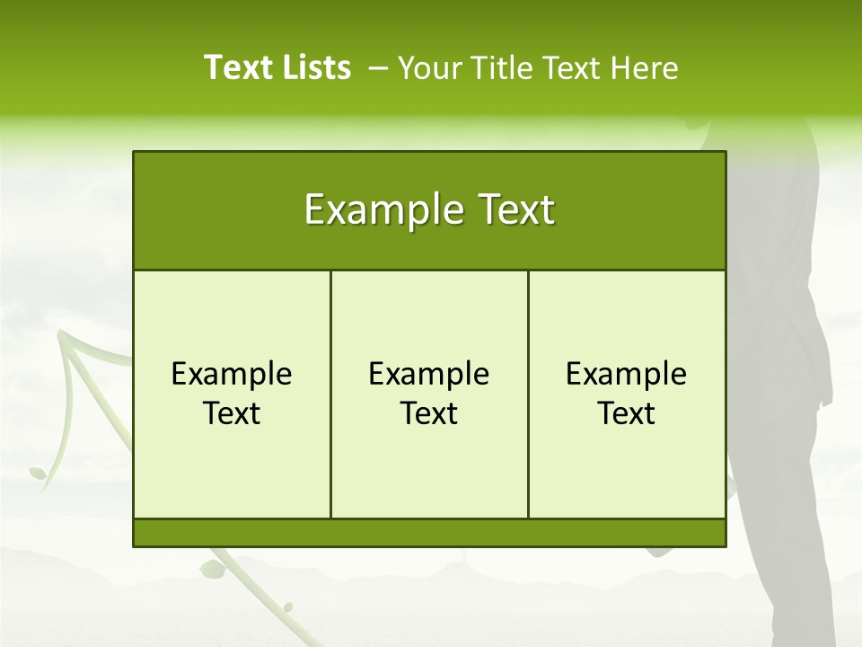 Green Graph Tree PowerPoint Template