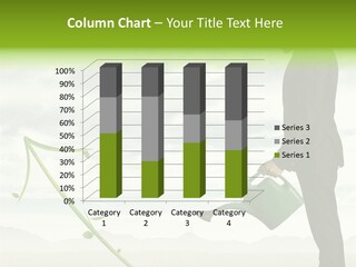 Green Graph Tree PowerPoint Template