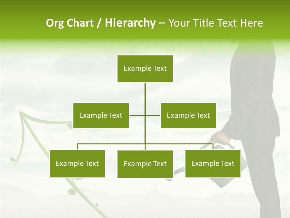 Green Graph Tree PowerPoint Template