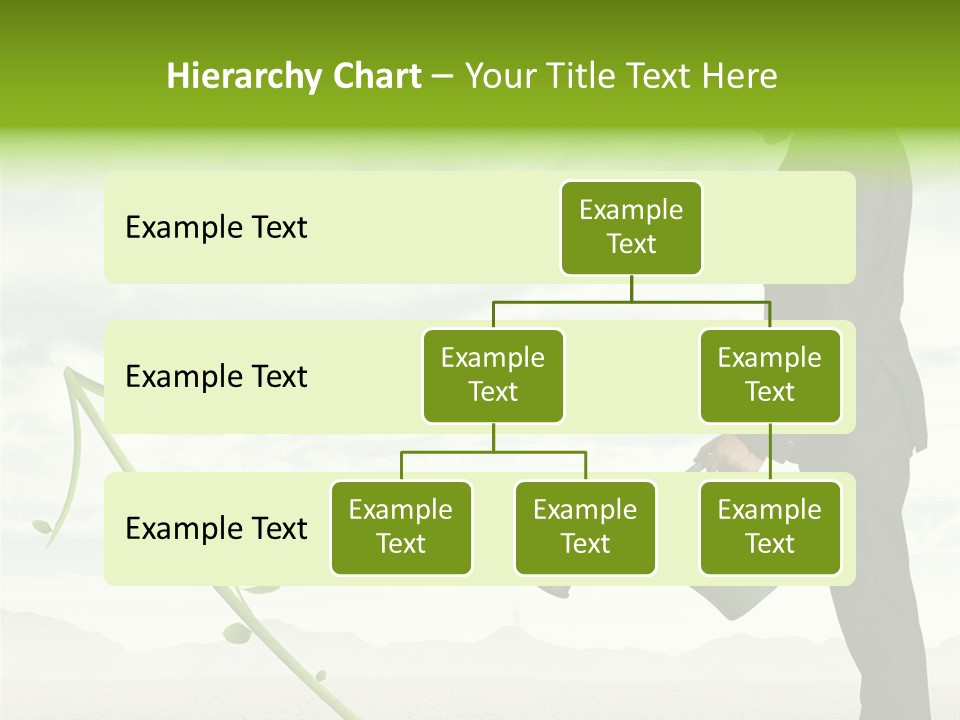 Green Graph Tree PowerPoint Template