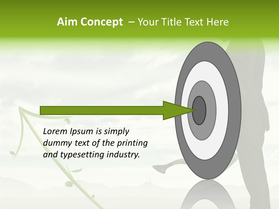 Green Graph Tree PowerPoint Template