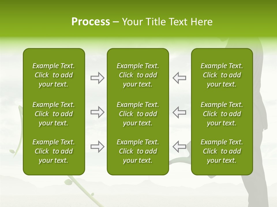 Green Graph Tree PowerPoint Template