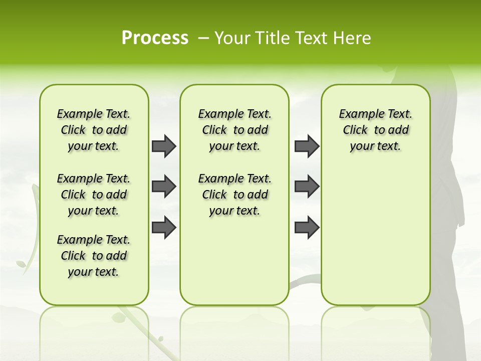 Green Graph Tree PowerPoint Template