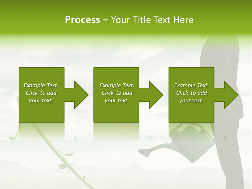 Green Graph Tree PowerPoint Template