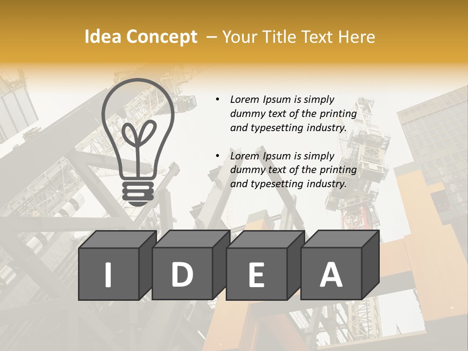 Solid Workplace Engineering PowerPoint Template