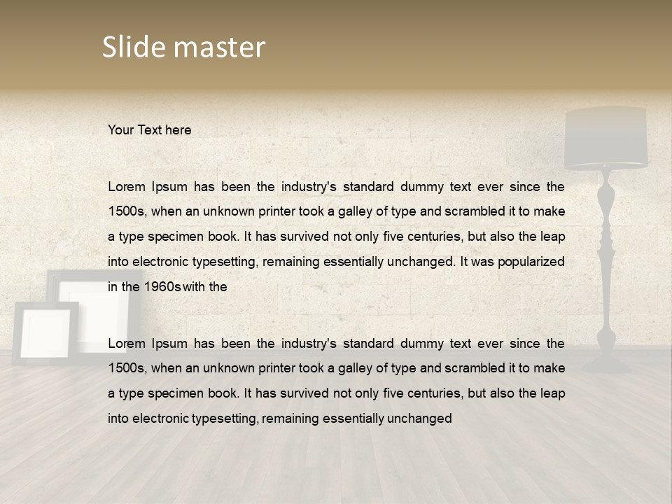 Lounge Minimalist Grunge PowerPoint Template