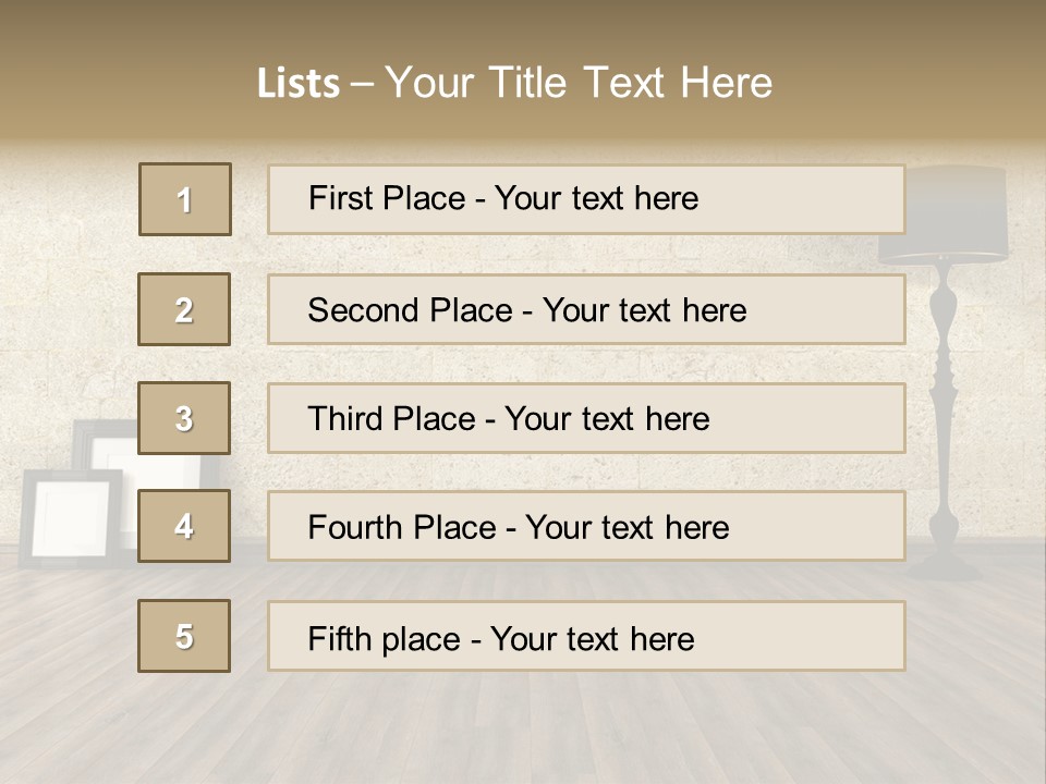 Lounge Minimalist Grunge PowerPoint Template