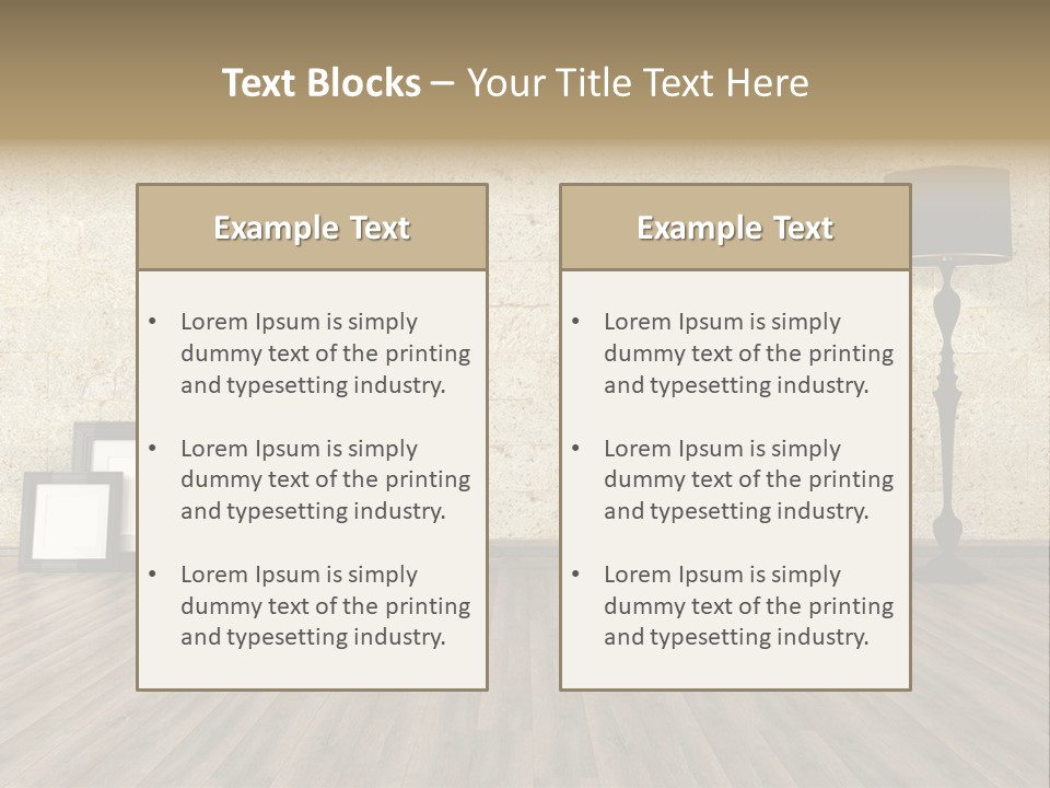 Lounge Minimalist Grunge PowerPoint Template