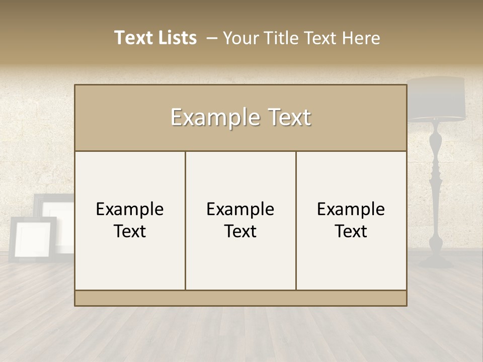 Lounge Minimalist Grunge PowerPoint Template