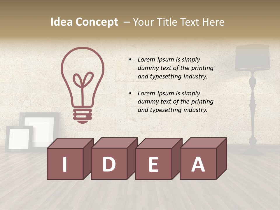 Lounge Minimalist Grunge PowerPoint Template