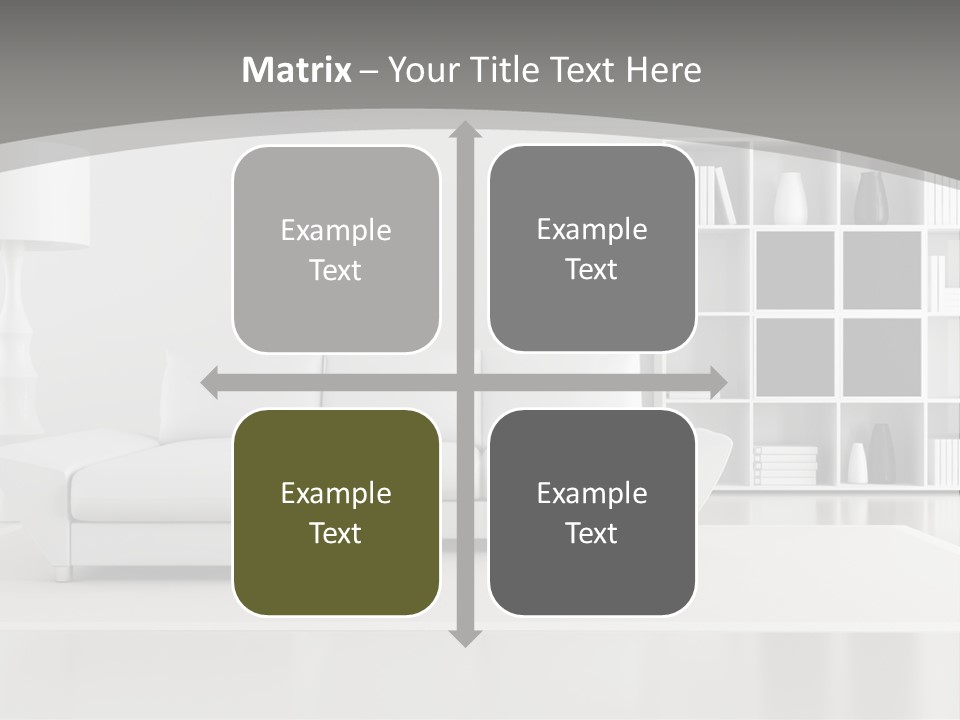 Comfort Floor Lamp PowerPoint Template