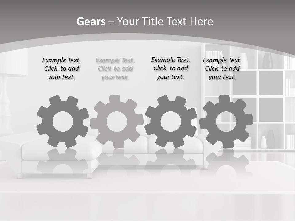 Comfort Floor Lamp PowerPoint Template