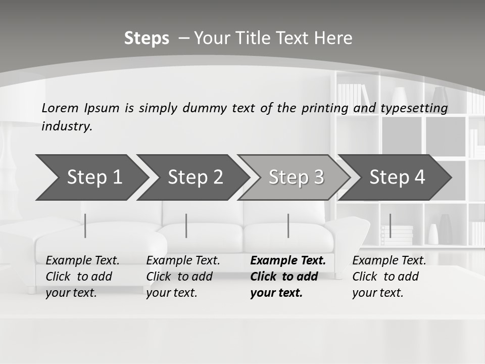Comfort Floor Lamp PowerPoint Template