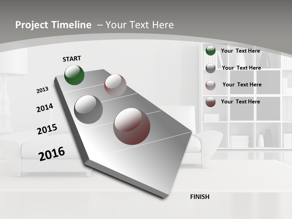 Comfort Floor Lamp PowerPoint Template