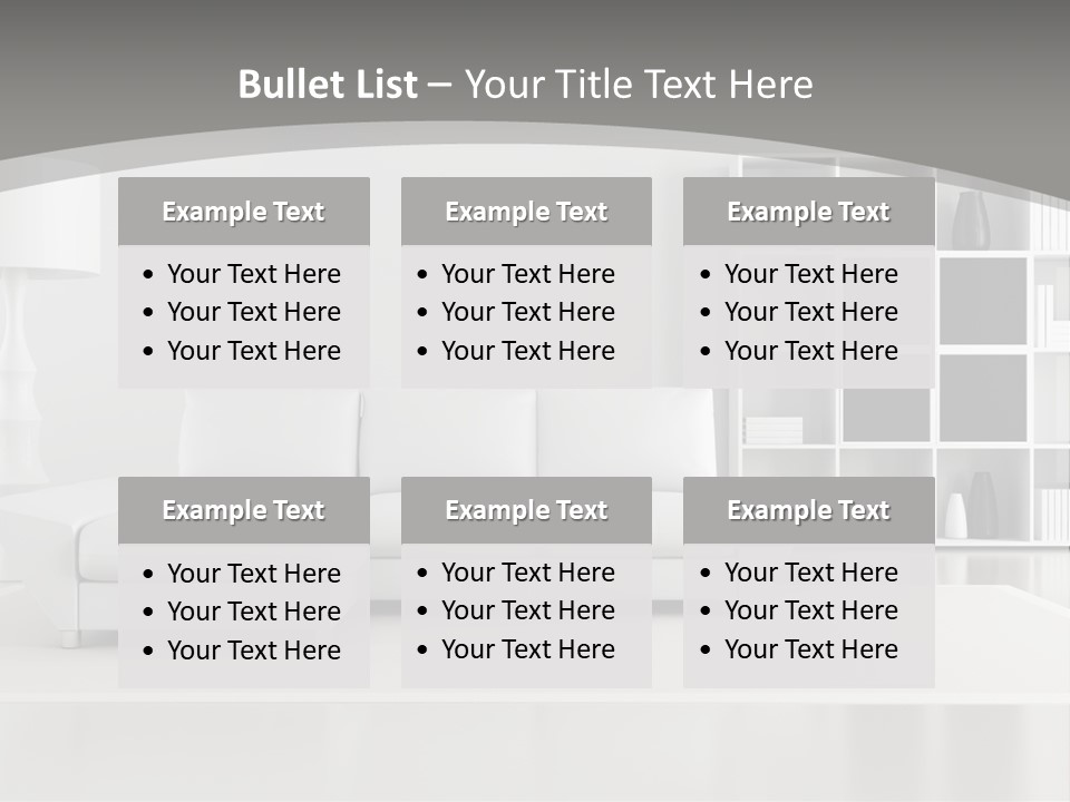 Comfort Floor Lamp PowerPoint Template