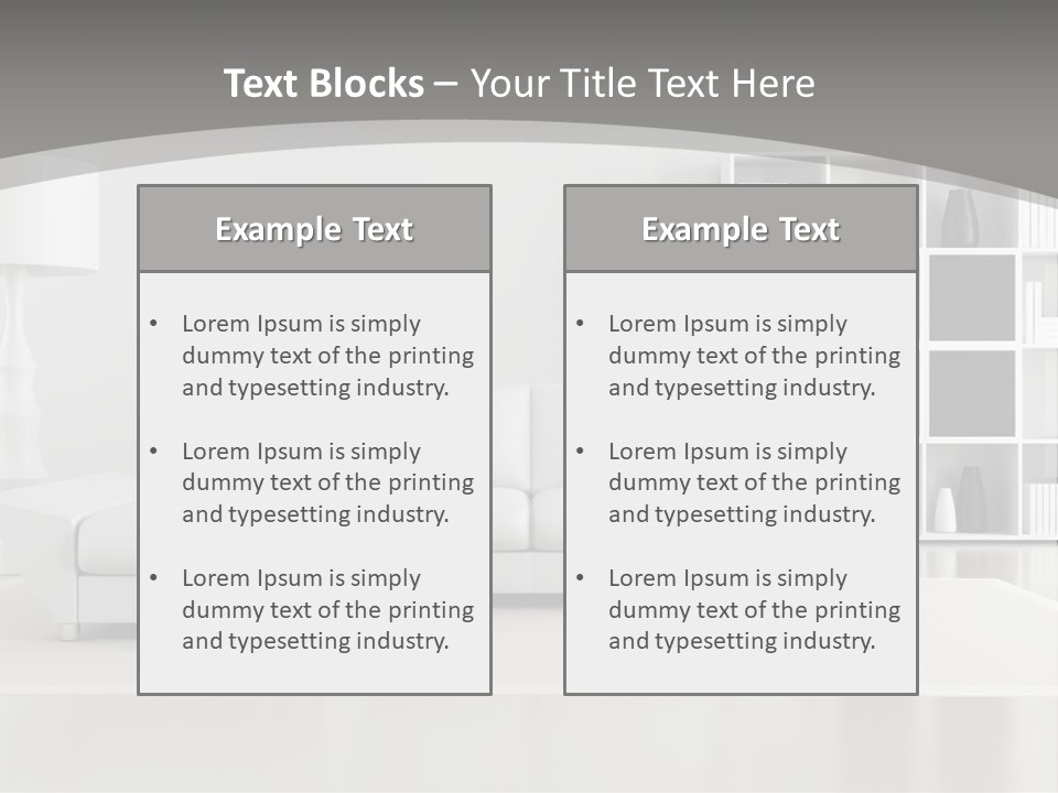 Comfort Floor Lamp PowerPoint Template