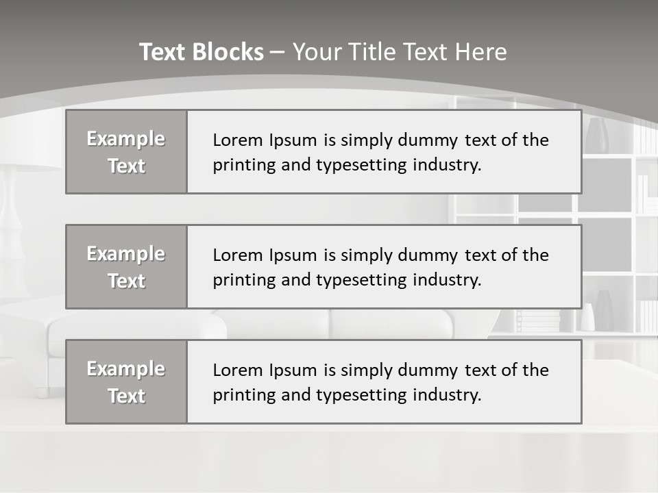 Comfort Floor Lamp PowerPoint Template