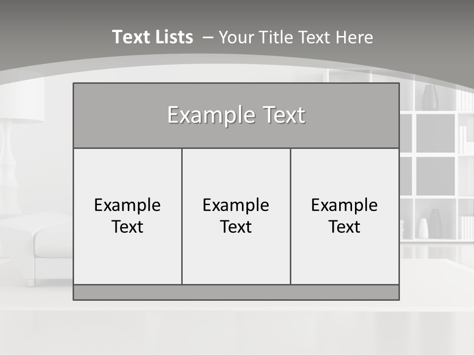 Comfort Floor Lamp PowerPoint Template