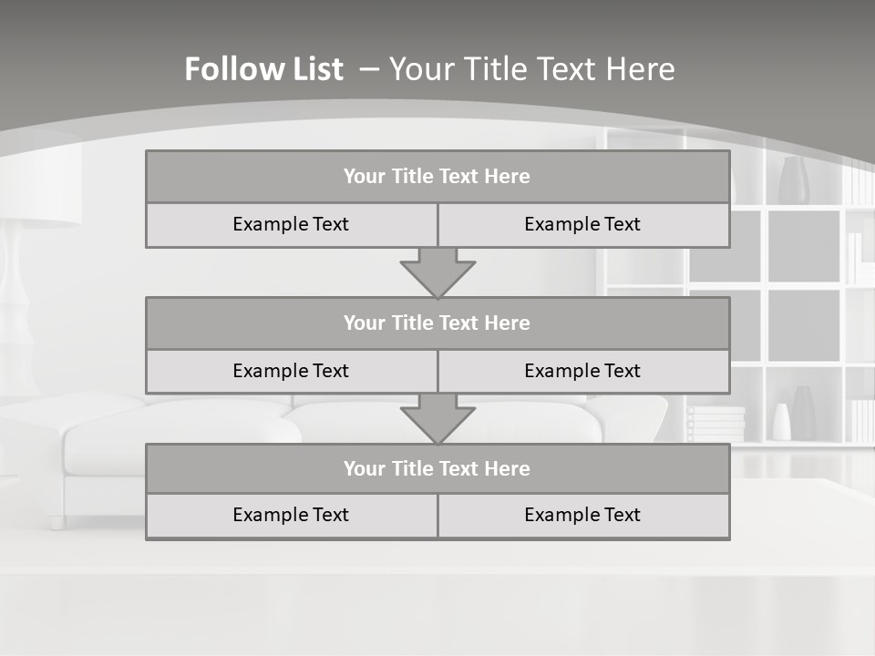 Comfort Floor Lamp PowerPoint Template