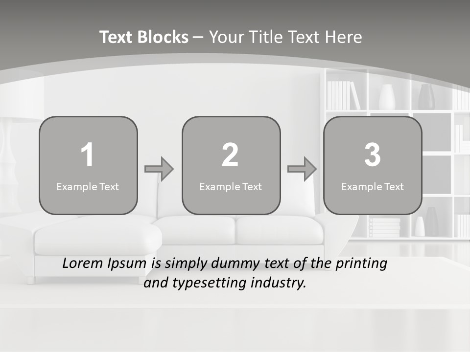 Comfort Floor Lamp PowerPoint Template