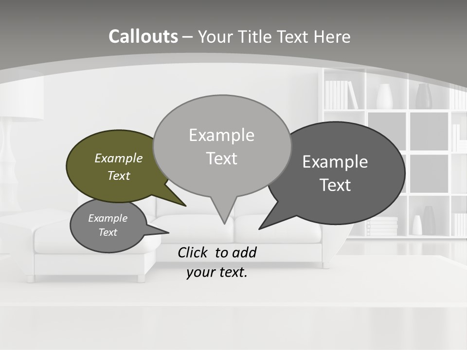 Comfort Floor Lamp PowerPoint Template