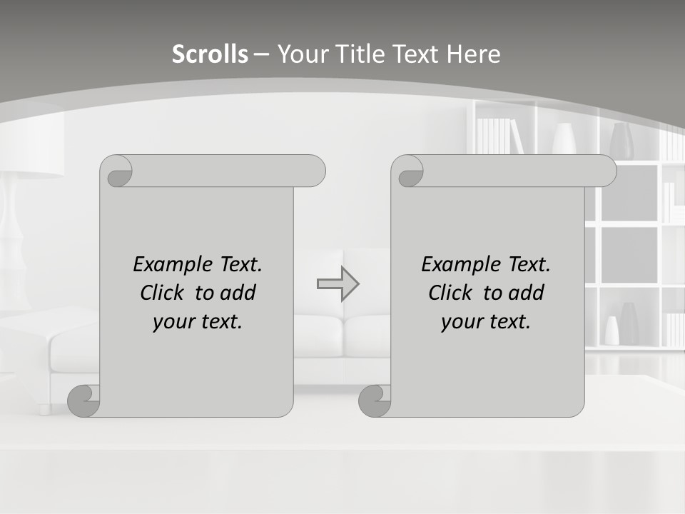 Comfort Floor Lamp PowerPoint Template