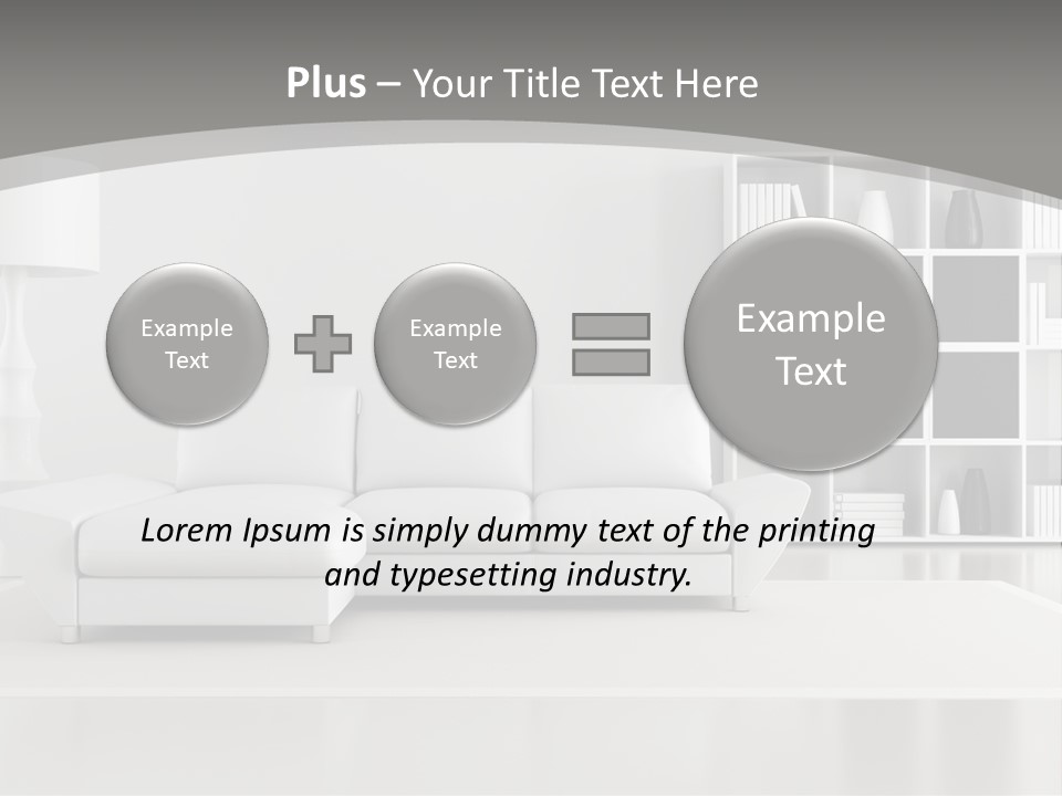 Comfort Floor Lamp PowerPoint Template