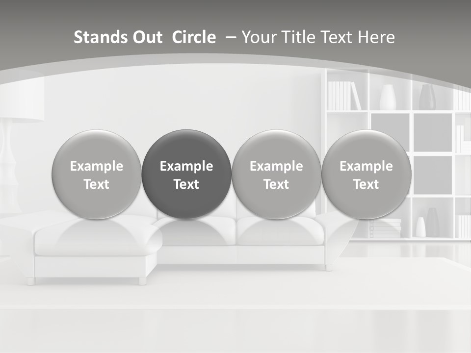 Comfort Floor Lamp PowerPoint Template