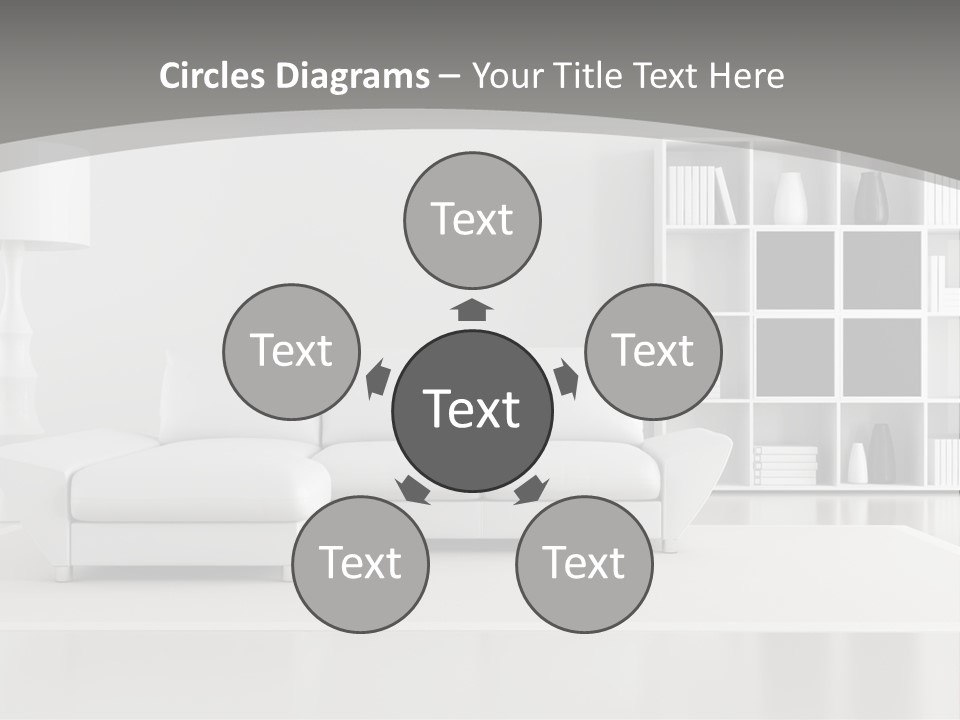 Comfort Floor Lamp PowerPoint Template