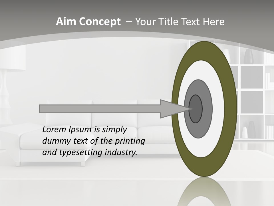 Comfort Floor Lamp PowerPoint Template