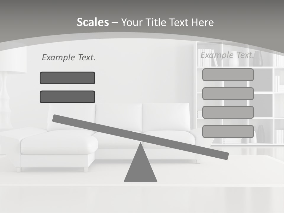 Comfort Floor Lamp PowerPoint Template