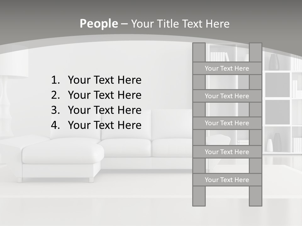Comfort Floor Lamp PowerPoint Template