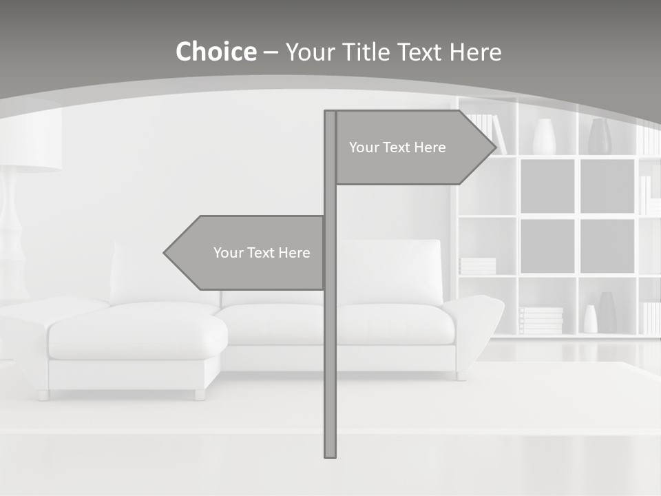 Comfort Floor Lamp PowerPoint Template