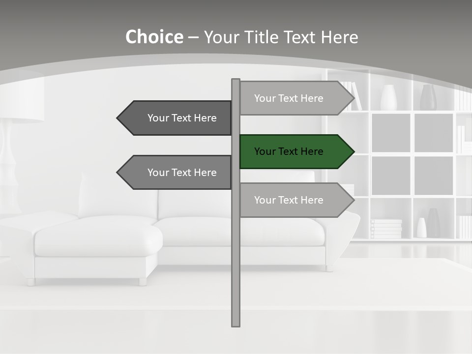 Comfort Floor Lamp PowerPoint Template