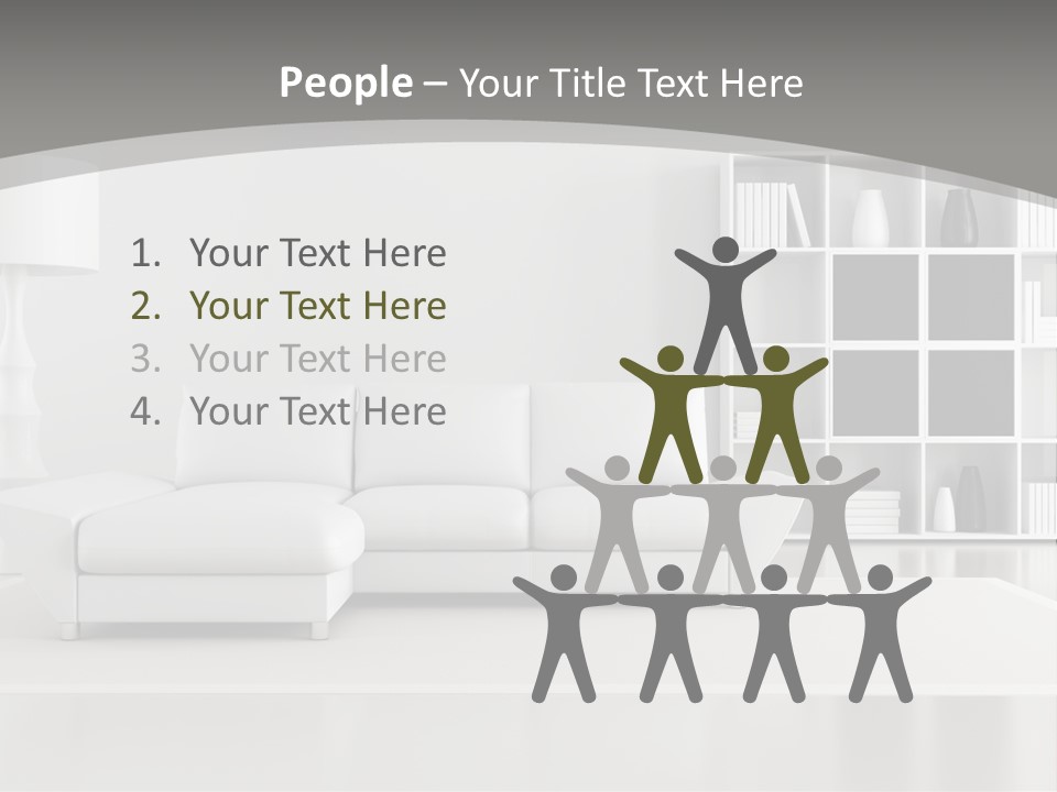 Comfort Floor Lamp PowerPoint Template