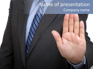 Reaching Forbidden Hand PowerPoint Template