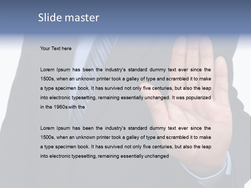 Reaching Forbidden Hand PowerPoint Template