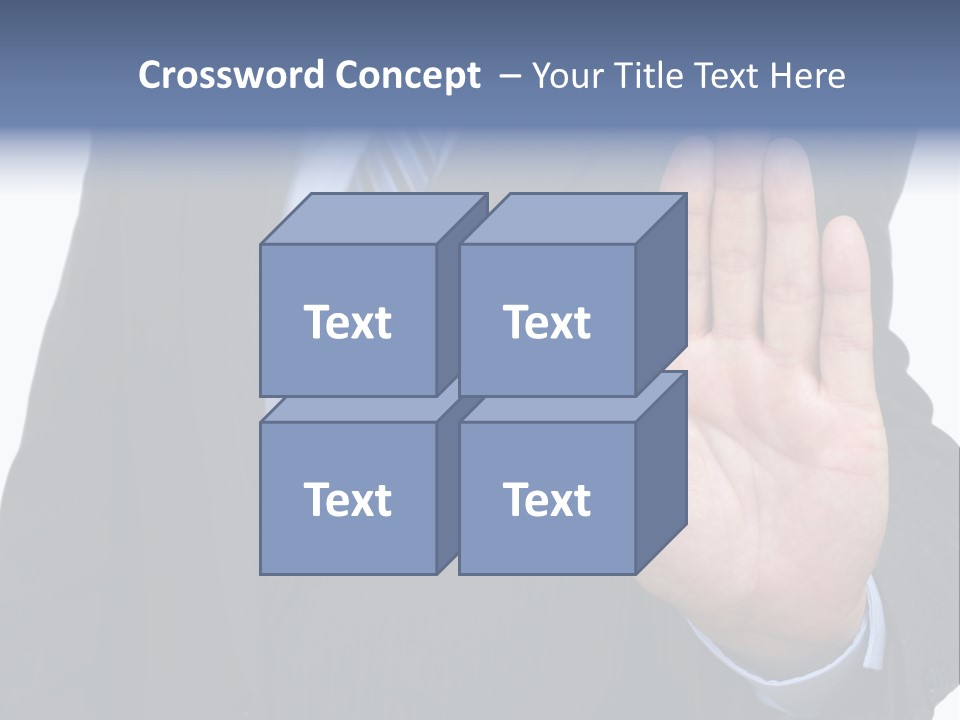 Reaching Forbidden Hand PowerPoint Template