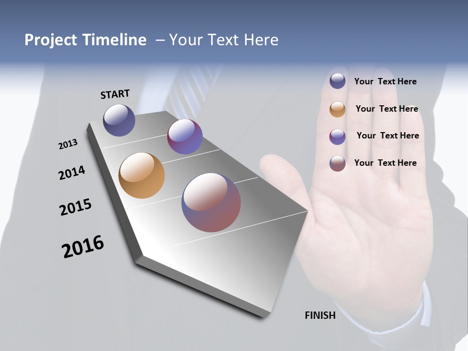 Reaching Forbidden Hand PowerPoint Template