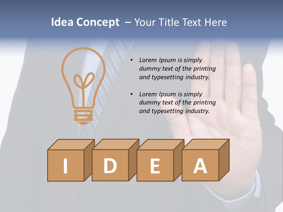 Reaching Forbidden Hand PowerPoint Template
