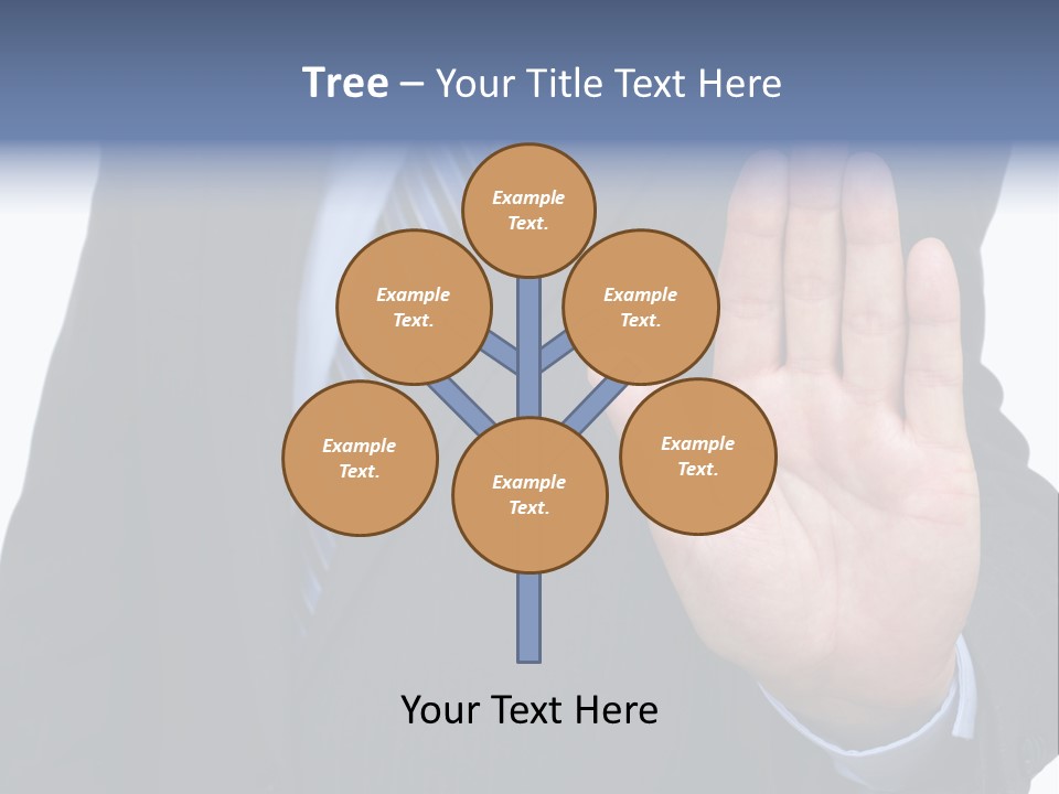 Reaching Forbidden Hand PowerPoint Template